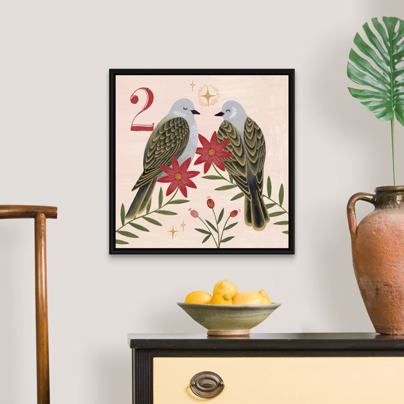 Reproduction d’art sur toile, « Twelve Days II » par Grace Popp, H 14 po x l 14 po x P 1,75 po, Cadre noir