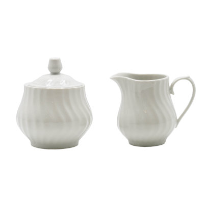 Ensemble de 2 pots en sucre blanc Hertford