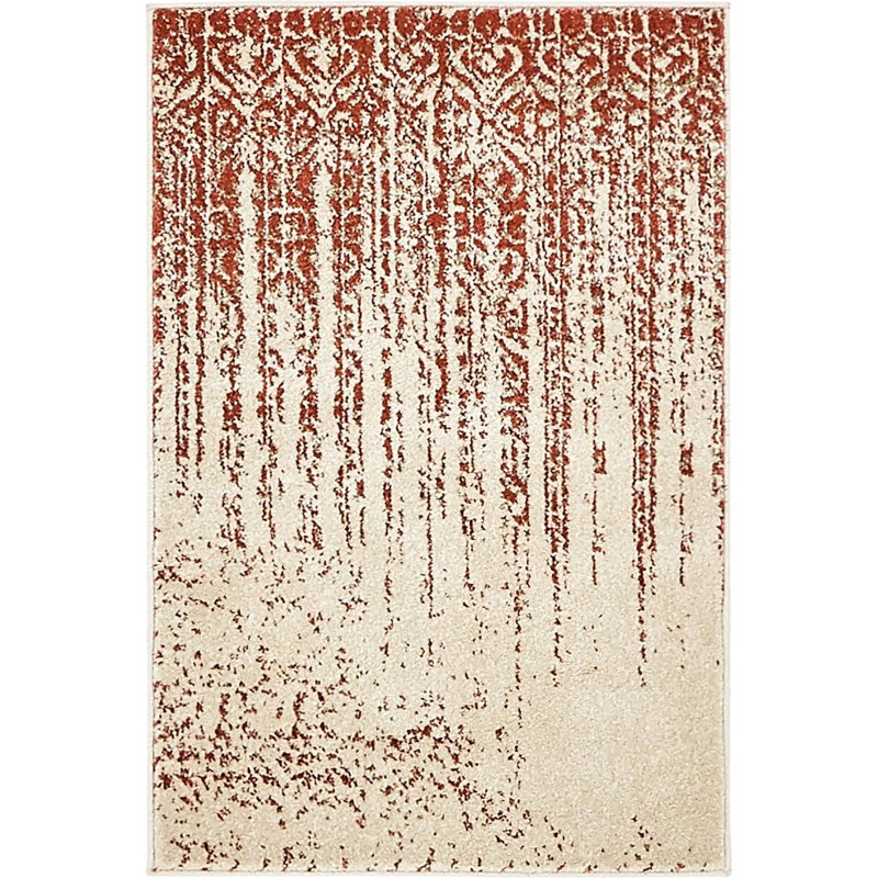 Burkhardt Geometric Hand Woven Area Rug, Rectangle 66 x 91cm