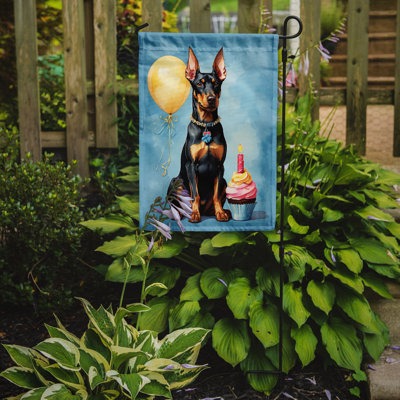 Drapeau de jardin «Happy Birthday»