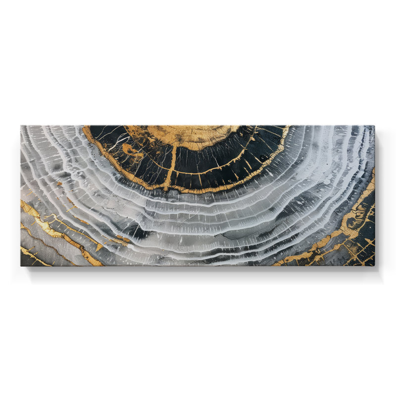 Abstract Series 2 #XCIX-Wide Gallery Wrapped Canvas, H 12 po x l 30 po