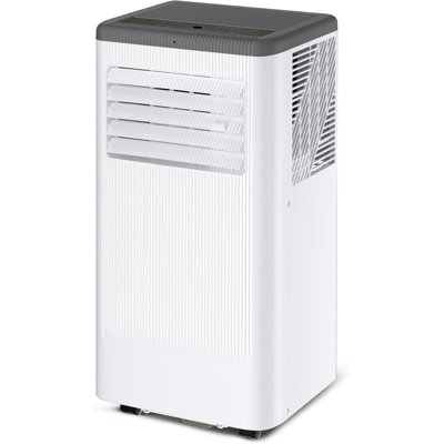 Climatiseur portatif, déshumidificateur 3-en-1 à courant alternatif de 8 000 BTU, ventilateur de 350 pieds carrés, mode veille silencieuse, télécommande et ensemble de fenêtre pour bureau de chambre à coucher, noir