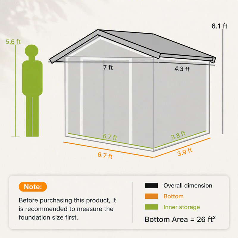 Remise de rangement durable en brun avec intérieur spacieux et conception résistante aux intempéries pour la cour et le patio