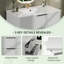 Meuble-lavabo flottant blanc cannelé 36 po-1245508255-1245508248