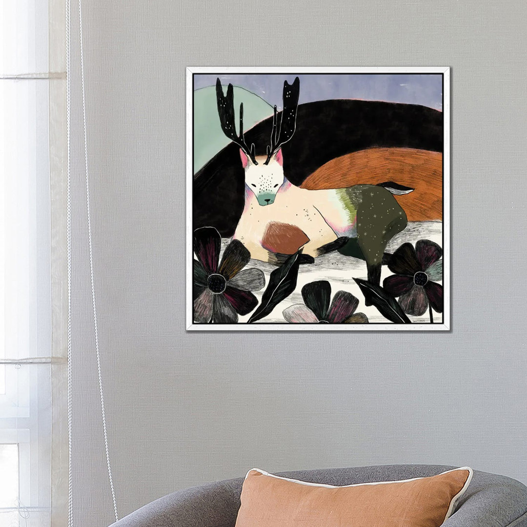 Deer Wolf von Sweet Omens - Gallery-Wrapped Canvas Giclée on Canvas