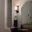 Applique murale 5 lumières avec verre opale noir texturé Cillean-70048118