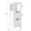 Armoire de salle de bain avec 2 tiroirs et 1 tablette de rangement