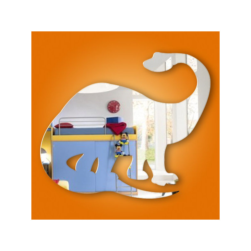 Flat Wall Mirror, 55 cm H x 60 cm W x 0.3 cm D