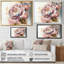 Rose et or rose II - Art mural encadré rose-601967705-601967685