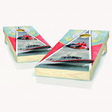 2' X 4' US Coast Guard Cornhole Set With Carry Case