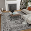 Tapis oriental gris en polypropylène tissé à la main Raghdah-1401702524