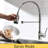 Commercial Led Kitchen Faucet With Pull Down , Brushed Nickel, 360 Rotation For Sinks Faucet, Single Handle Lever, Contemporary Style And Bath Faucets Appliances Fixtures Accessories