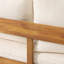 BROOKLYN SOFA  SET-TEAK+BEIGE, Patio Furniture Set(Patio Sofa)