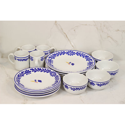 Colibri Collection 16-Piece Everyday Dinnerware Set | Service For 4