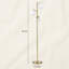 Lampe sur pied à branches moderne à 3 lumières, lampe sur pied à mât mince avec interrupteur au pied, lampe d'appoint haute E26 pour le bureau de la chambre à coucher