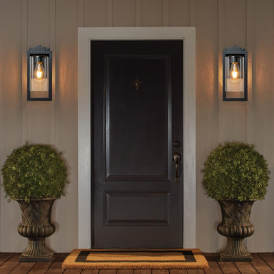 Matte Black 28.5cm H Outdoor Sconce