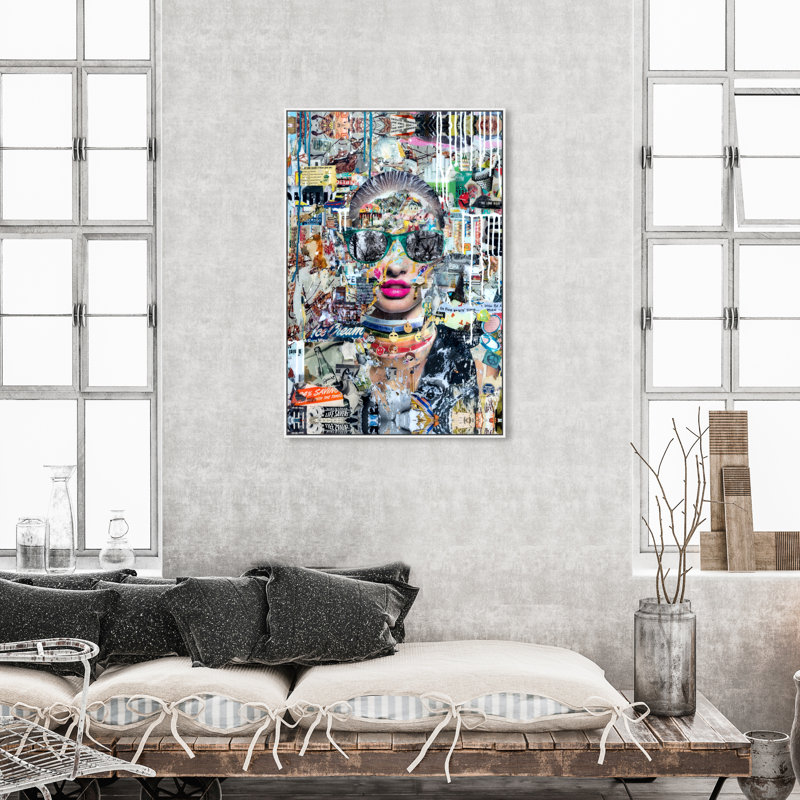 « long night », reproduction d’impression sur toile, H 45 po x l 30 po, Cadre flottant blanc