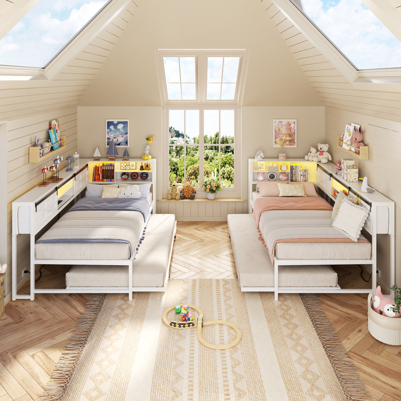 Corner Twin Daybed, White