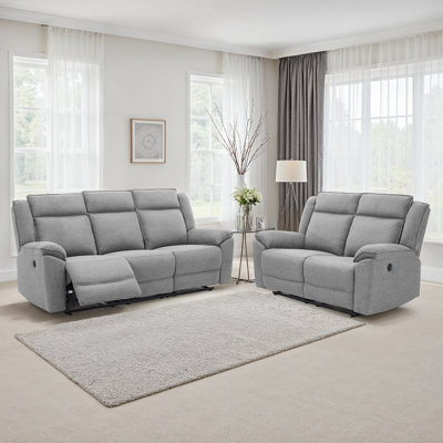 Beola 5 Seater Linen Electric Reclining Sofa
