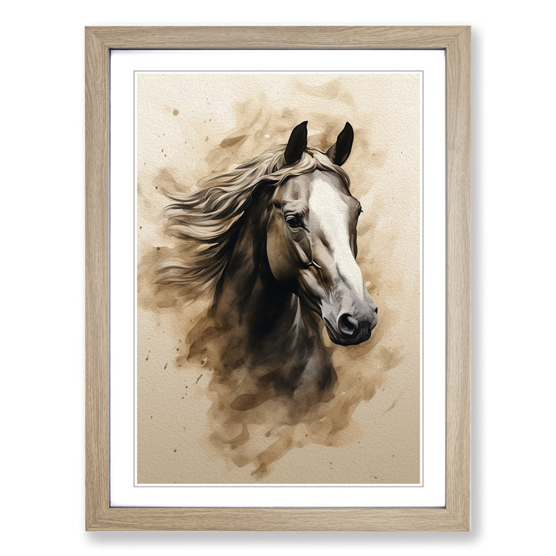 Horse Minimalism - Framed Print