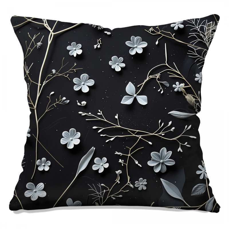 Coussin Floral, 16 x 16 inches