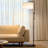 Leo 72 in. Modern Height-Adjustable LED Floor Lamp with Black Marble Base