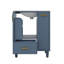 Meuble-lavabo 24 po avec lavabo, armoire de salle de bain avec tablette de porte, tiroir profond, panier coulissant à 2 niveaux-119691052