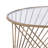 Vibeke Round Coffee Table with Glass Top