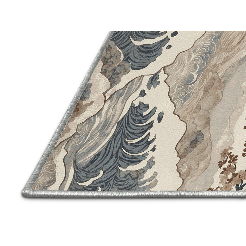 Blossom Tides Rug, Round 6'