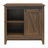 Alton Nightstand with Sliding Barn Door and 4 Shelves-537654132