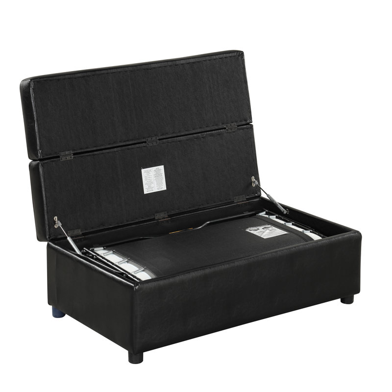 Lit simple avec repose-pieds pliant avec matelas