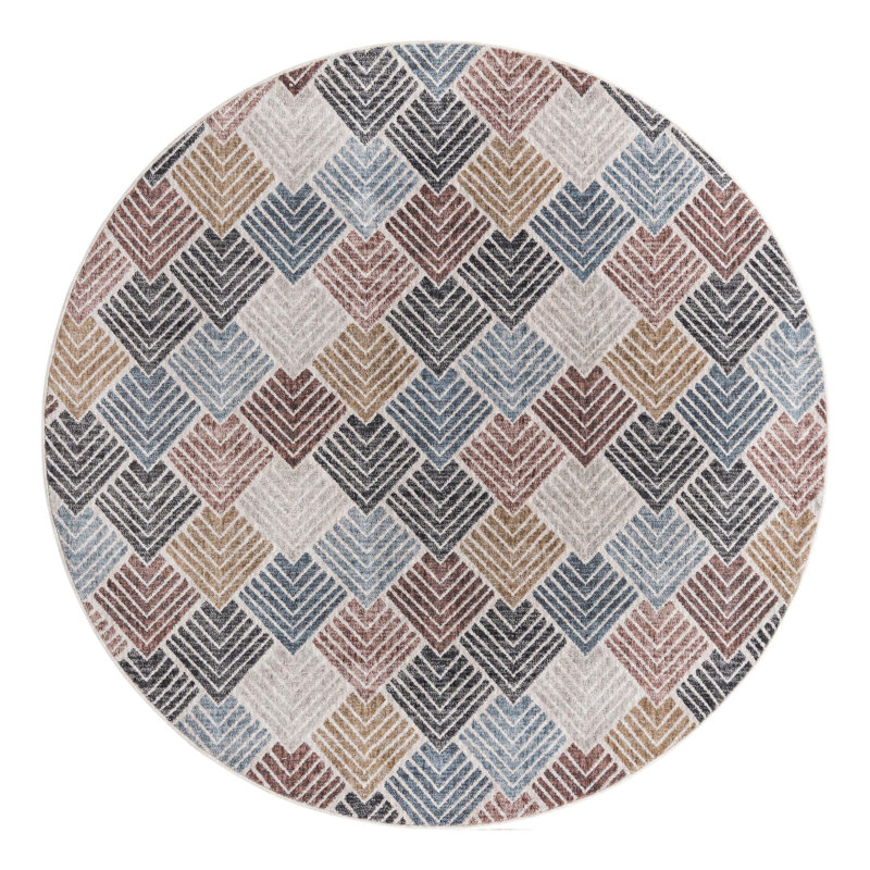 Tapis Everly Quinn Jera, Rond 7 pi
