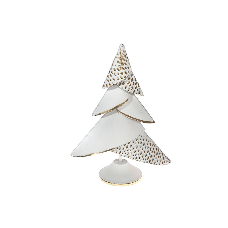 6 Layer Gold And White Metal Tree