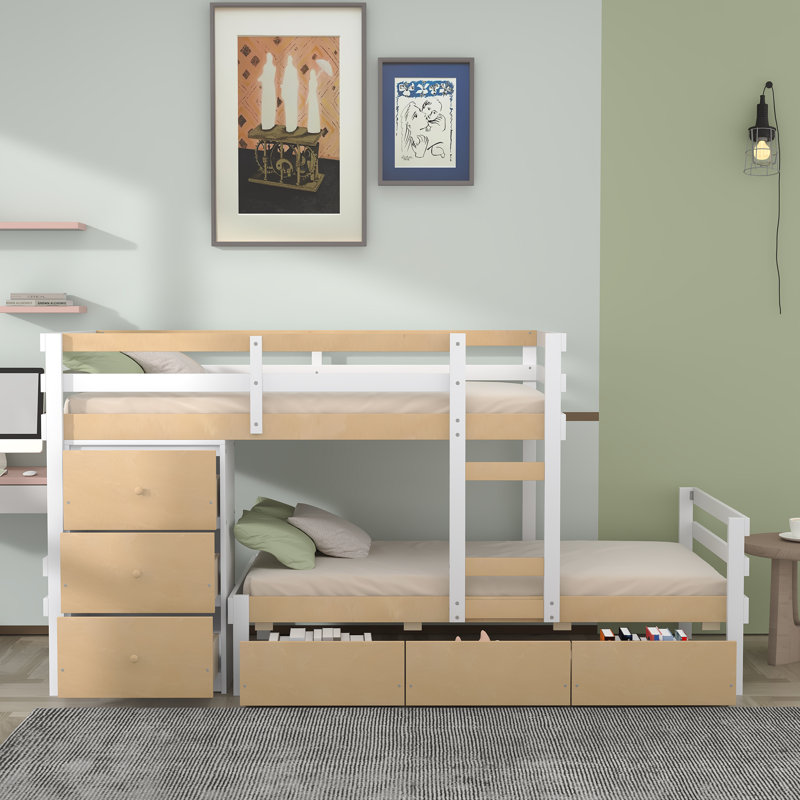 Lit superposé standard Handlon par Harriet Bee, Naturel