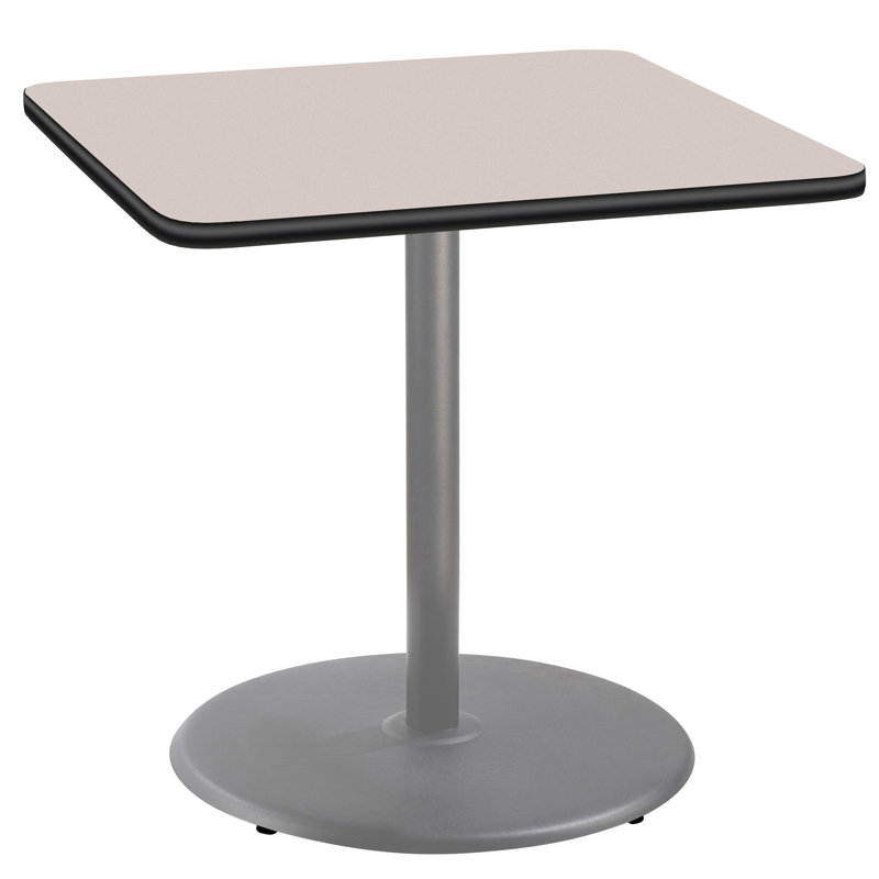 36'' L Square Breakroom Table, 36" H x 36" L x 36" W, Gray, Gray
