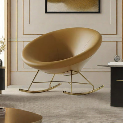 Chaise berçante en métal