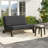 Bratches Outdoor Conversation Set Solid Wood Group With Loveseat And Side Table-2735645-2735644