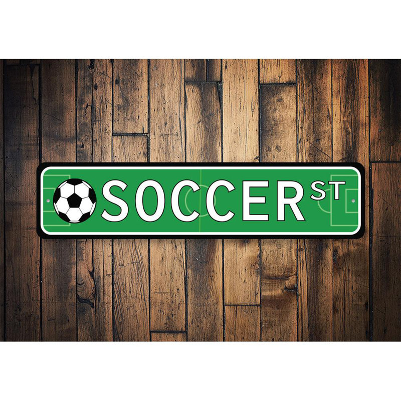Panneau de soccer en aluminium, H 6 po x l 24 po x P 0,06 po