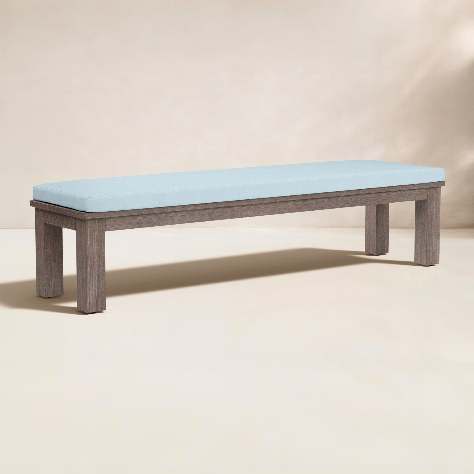 Laguna 72.01'' Powder Coated Aluminium Outdoor Bench, Canvas Skyline Sunbrella®