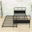 Twin Size Metal Platform Bed with Trundle