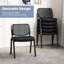 Chaise de salle d'attente empilable en mélange de polyester avec structure en métal