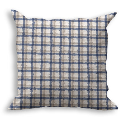 Checkered Outdoor Reversible Throw Pillow