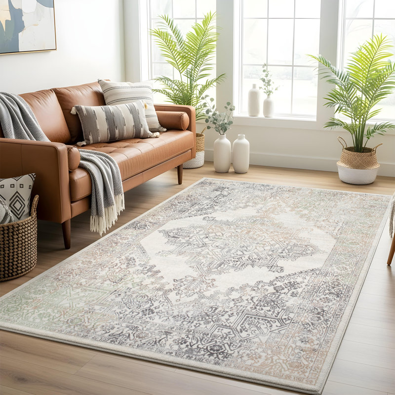 Oriental Vintage Cream/Brown, Rectangle 160 x 215cm