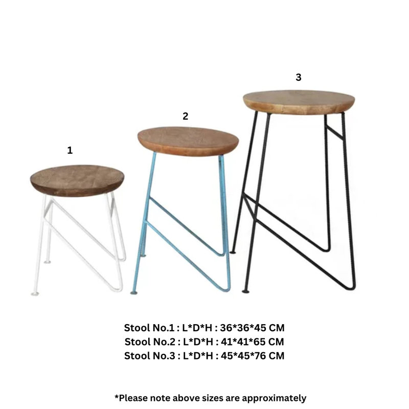 Nueva Vista Metal Accent Stool