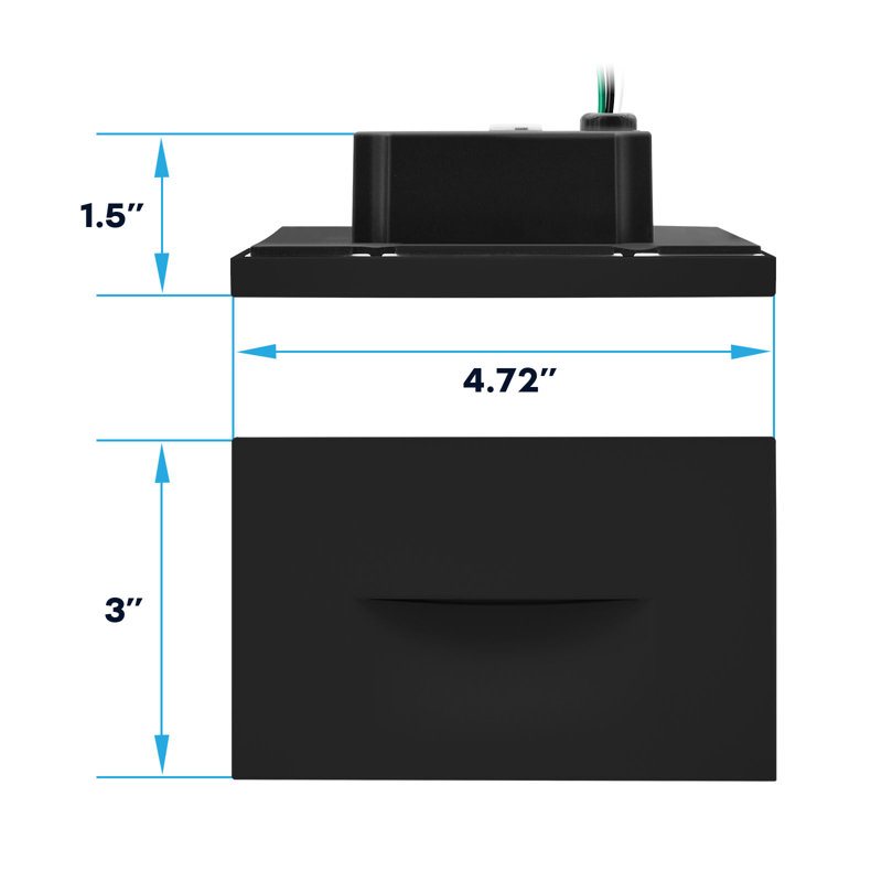 Éclairage de marches à DEL Luxrit, 5cc, 3W, 150LM, faisceau 90 °, intensité variable, 120V, couvercle de plaque interchangeable, éclairage intérieur / extérieur, paquet de 6