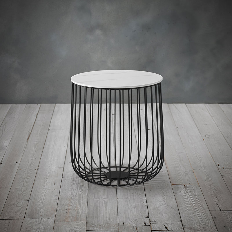 Ardrie Drum Coffee Table with Storage