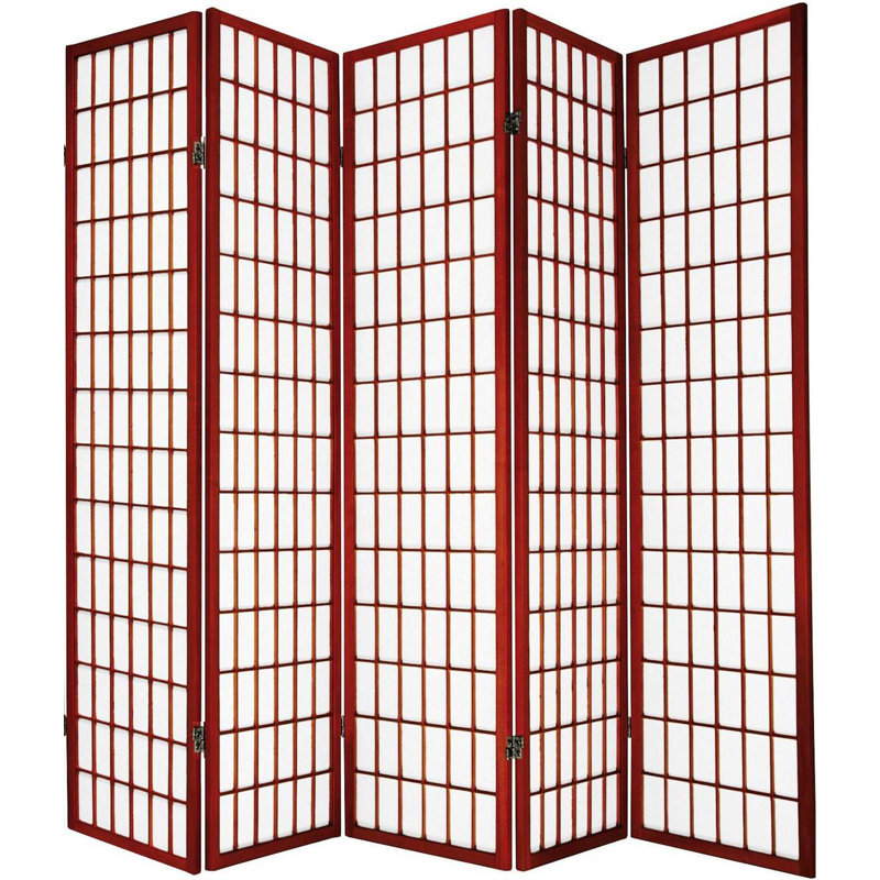 Cloison de style Shoji Niemann 70,5 pouces, 4, Cerisier