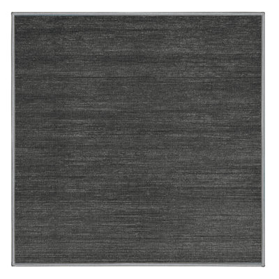 Machine Washable Solid Gray Area Rug