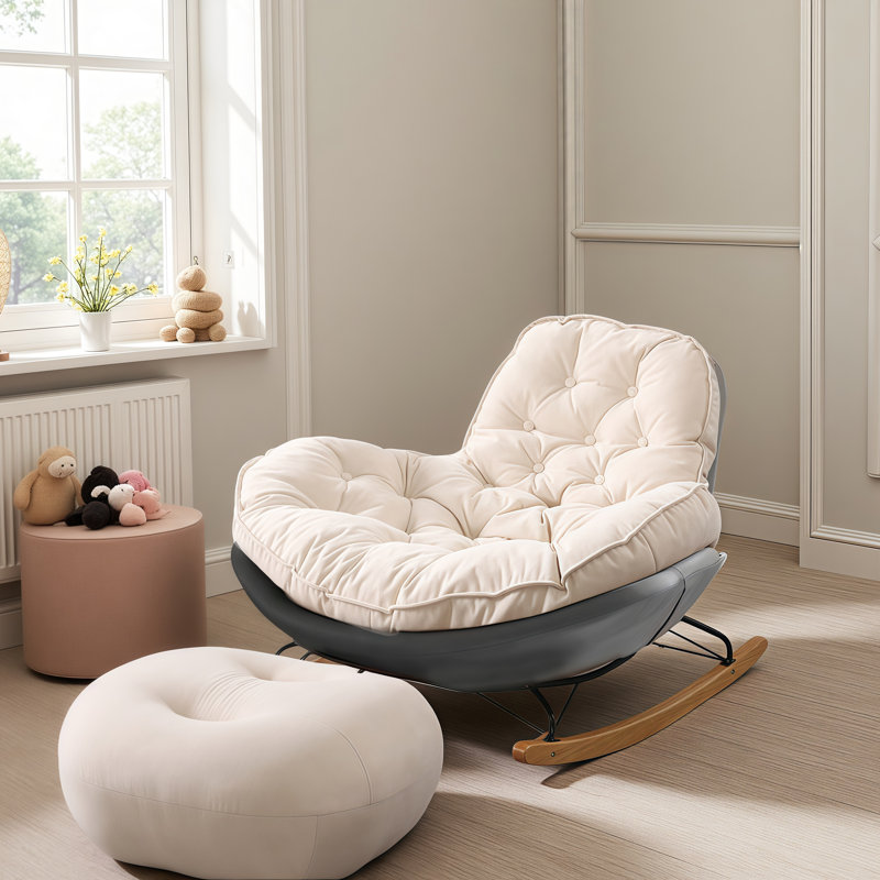 Fauteuil de jeu rembourré amovible Irving , Gris foncé