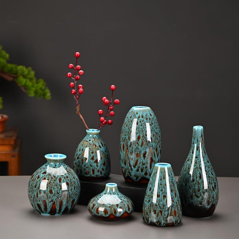 Ceramic Flower Bud Vase Set